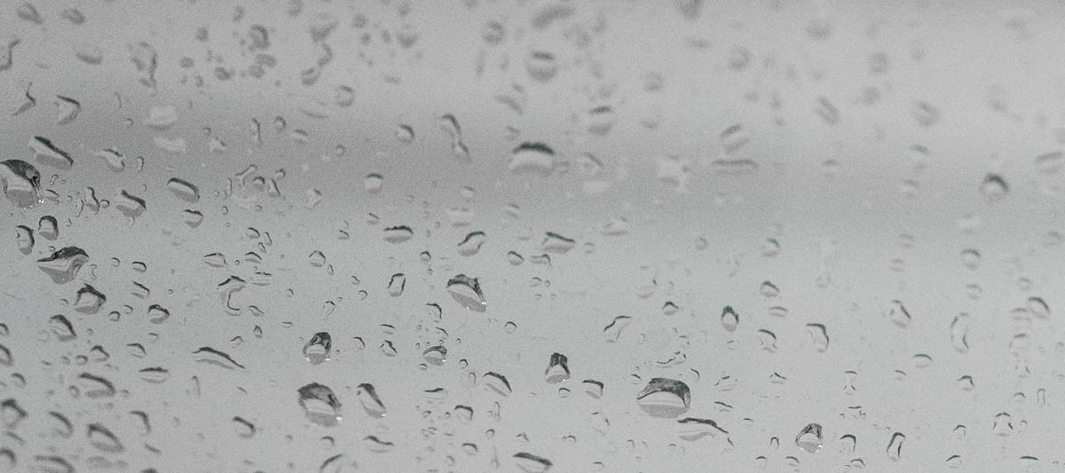 Rain drops on window