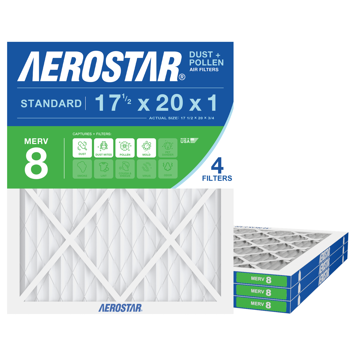 17Hx20x1_MERV8_4pk