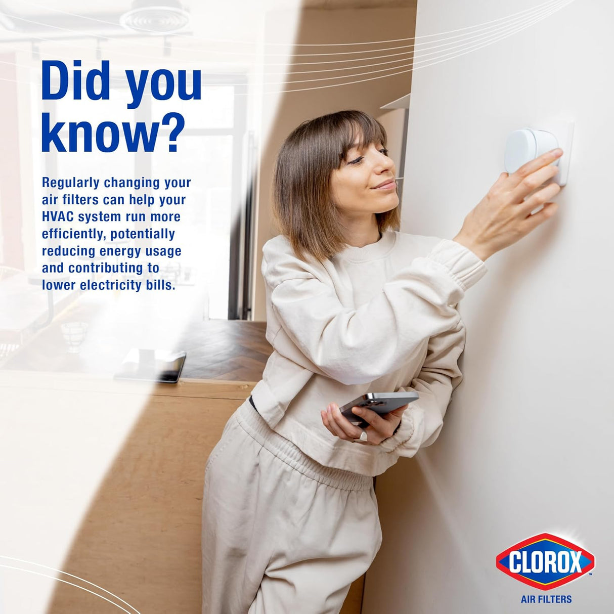 Clorox 18x20x1 Air Filter, Premium Pleated Furnace Filters