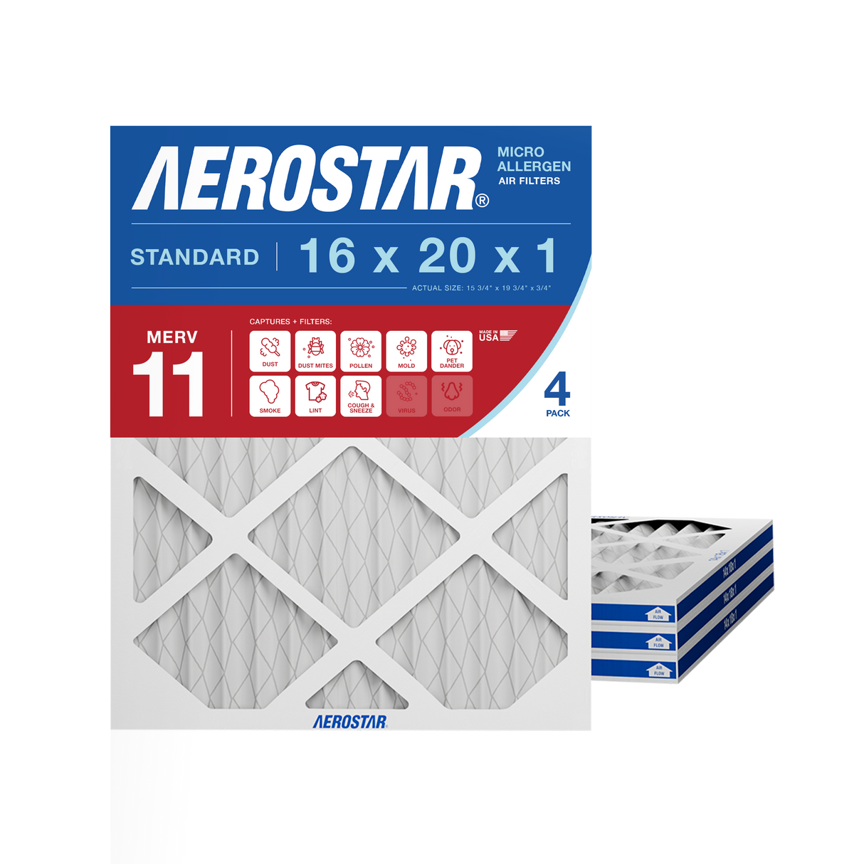 16x20x1 Aerostar Air Filter
