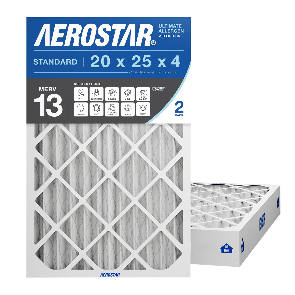 20x25x4 Commercial & Residential Aerostar Air Filter
