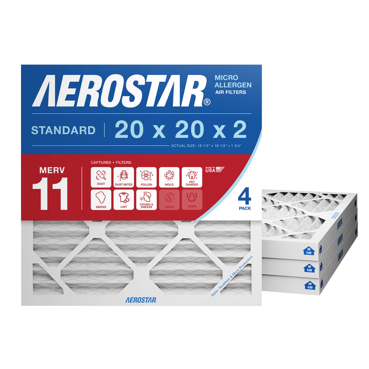 20x20x2 Aerostar Air Filter