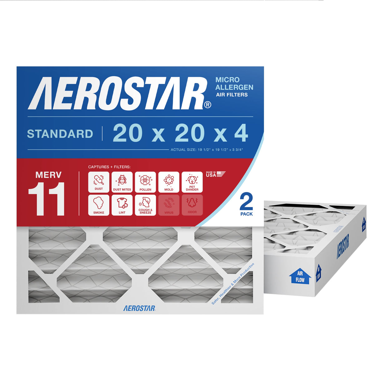 20x20x4 Commercial & Residential Aerostar Air Filter