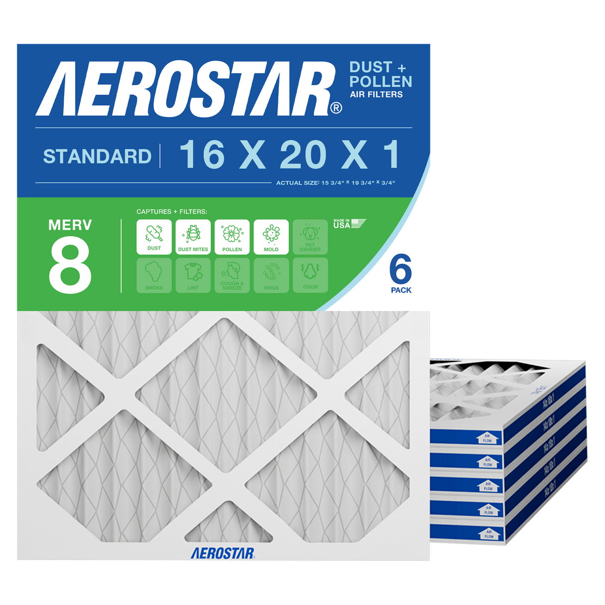 16x20x1 Aerostar Air Filter