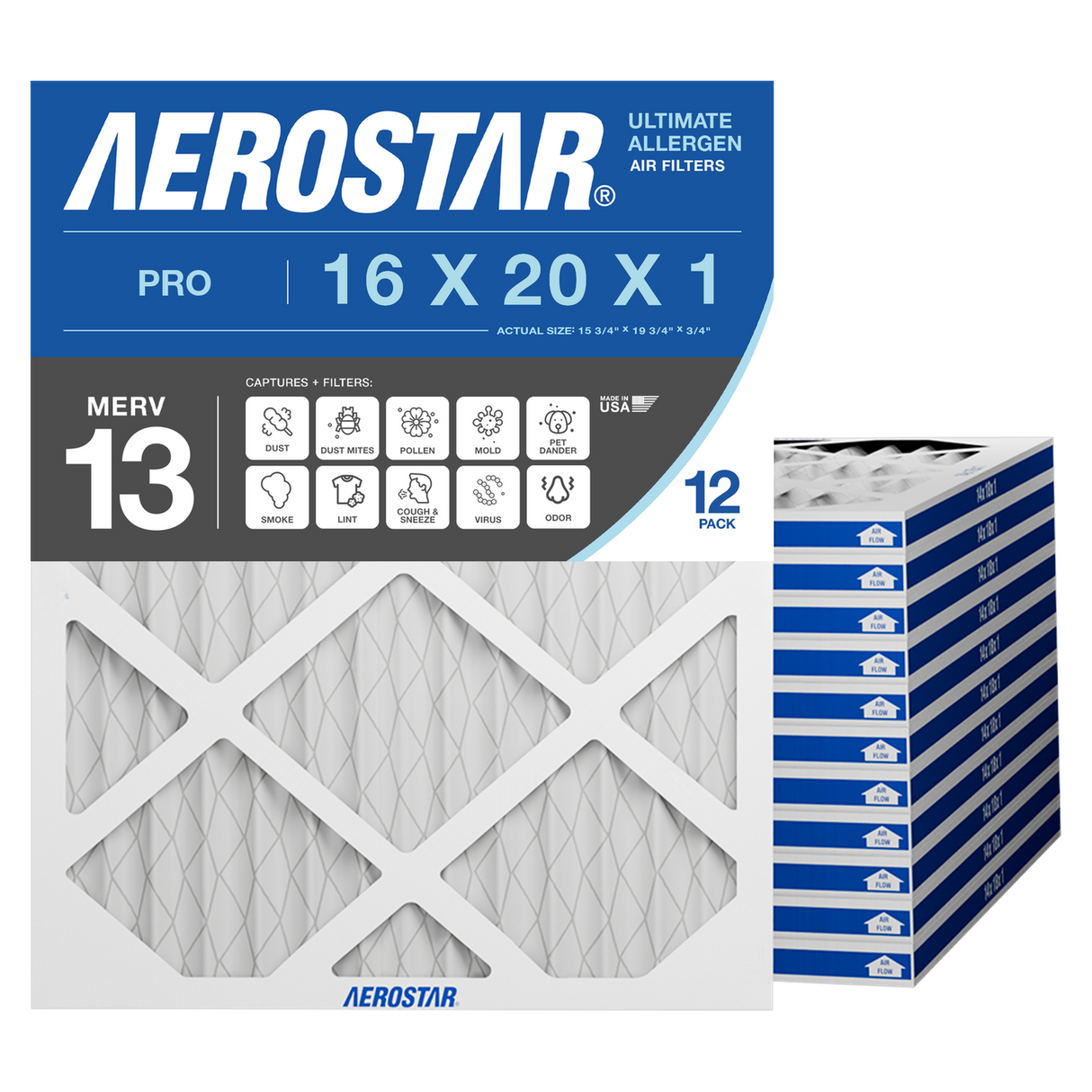16x20x1 Aerostar Air Filter