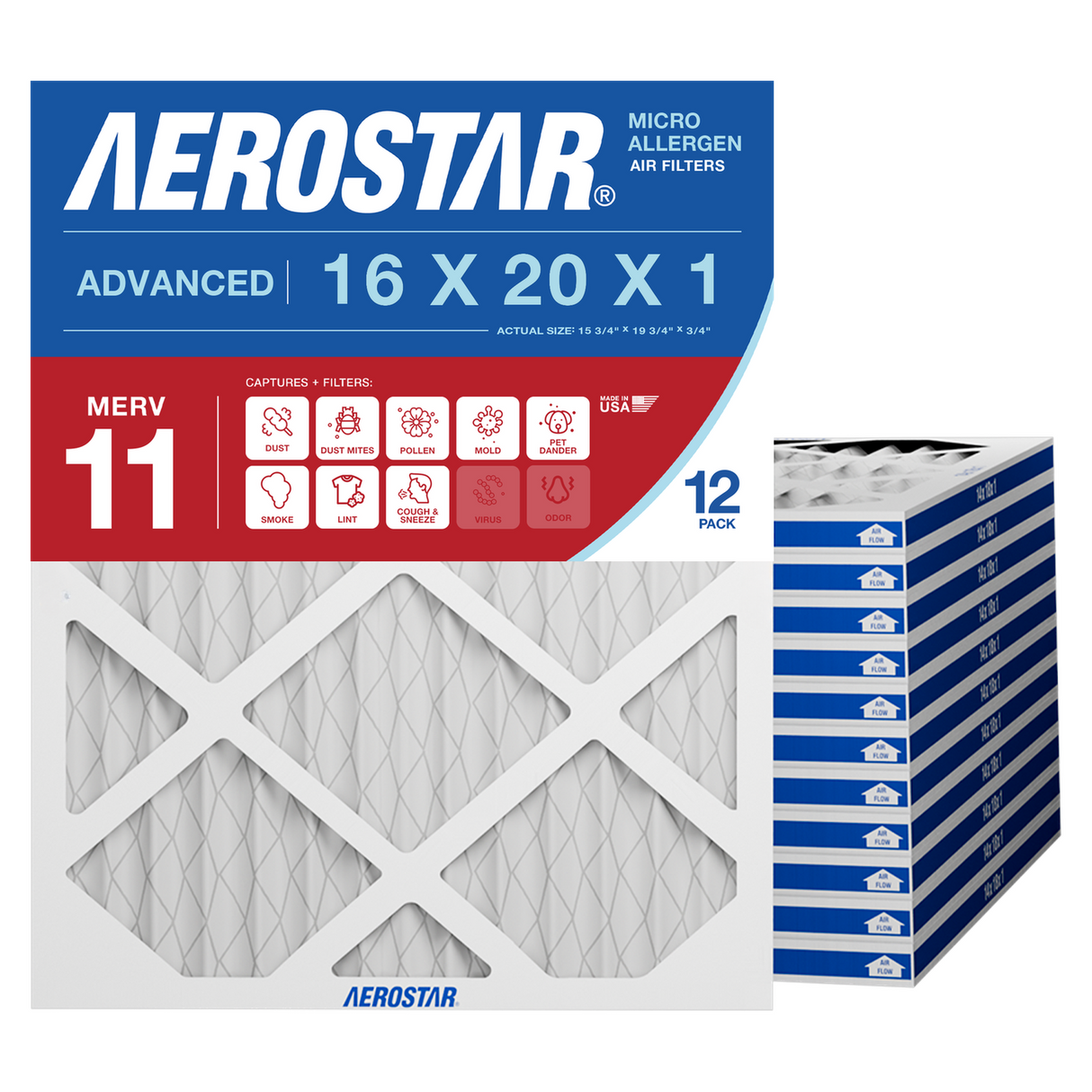 16x20x1 Aerostar Air Filter
