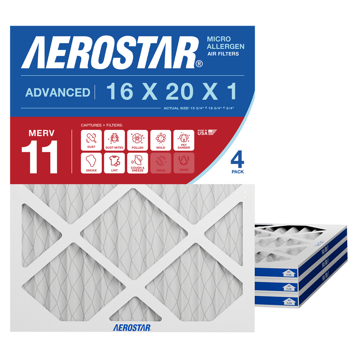16x20x1 Aerostar Air Filter