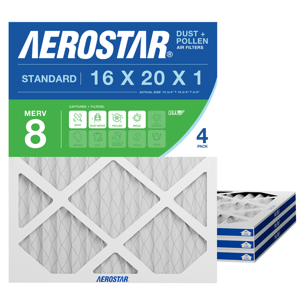 16x20x1 Aerostar Air Filter