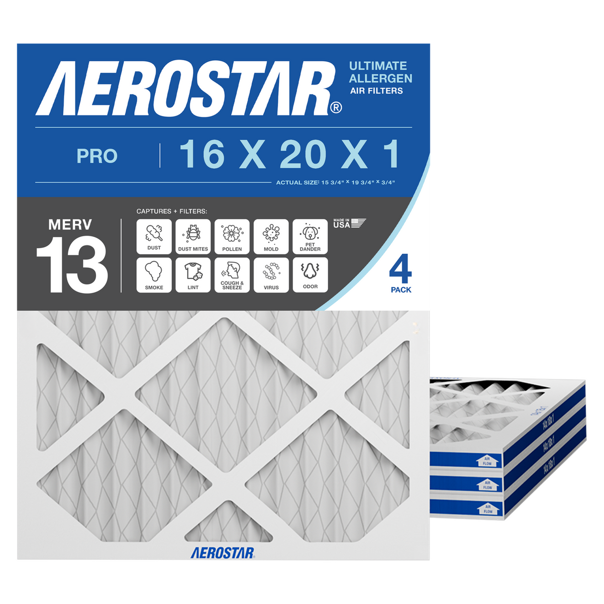 16x20x1 Aerostar Air Filter