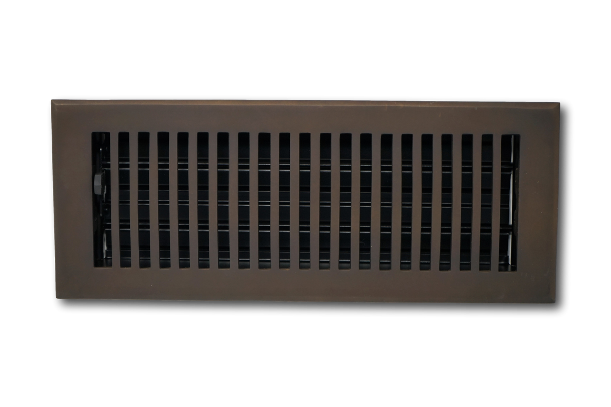 Cast Brass Contemporary Vent Covers - Oil Rubbed Bronze