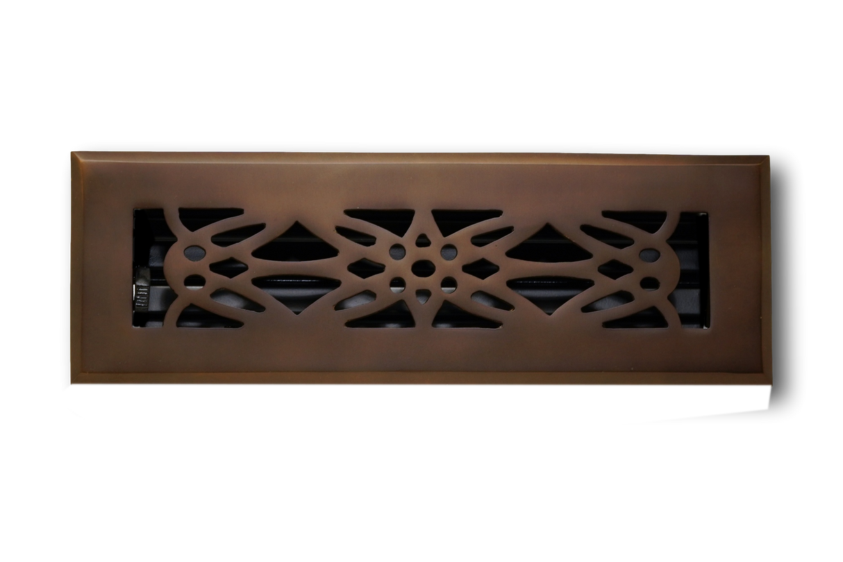 Cast Brass Empire Vent Cover - Oil Rubbed Bronze
