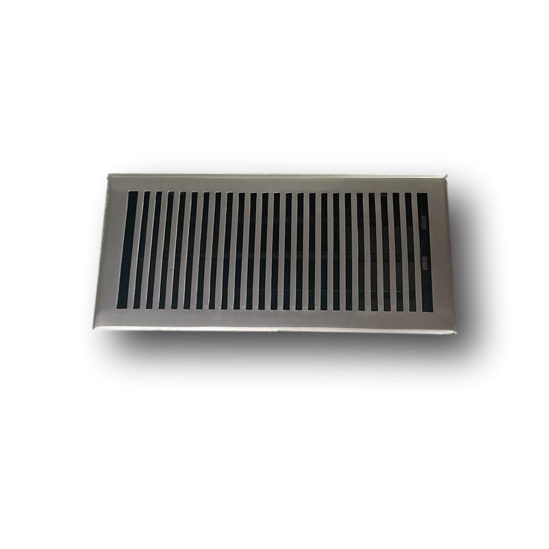 Cast Brass Contemporary Vent Covers - Brushed Nickel