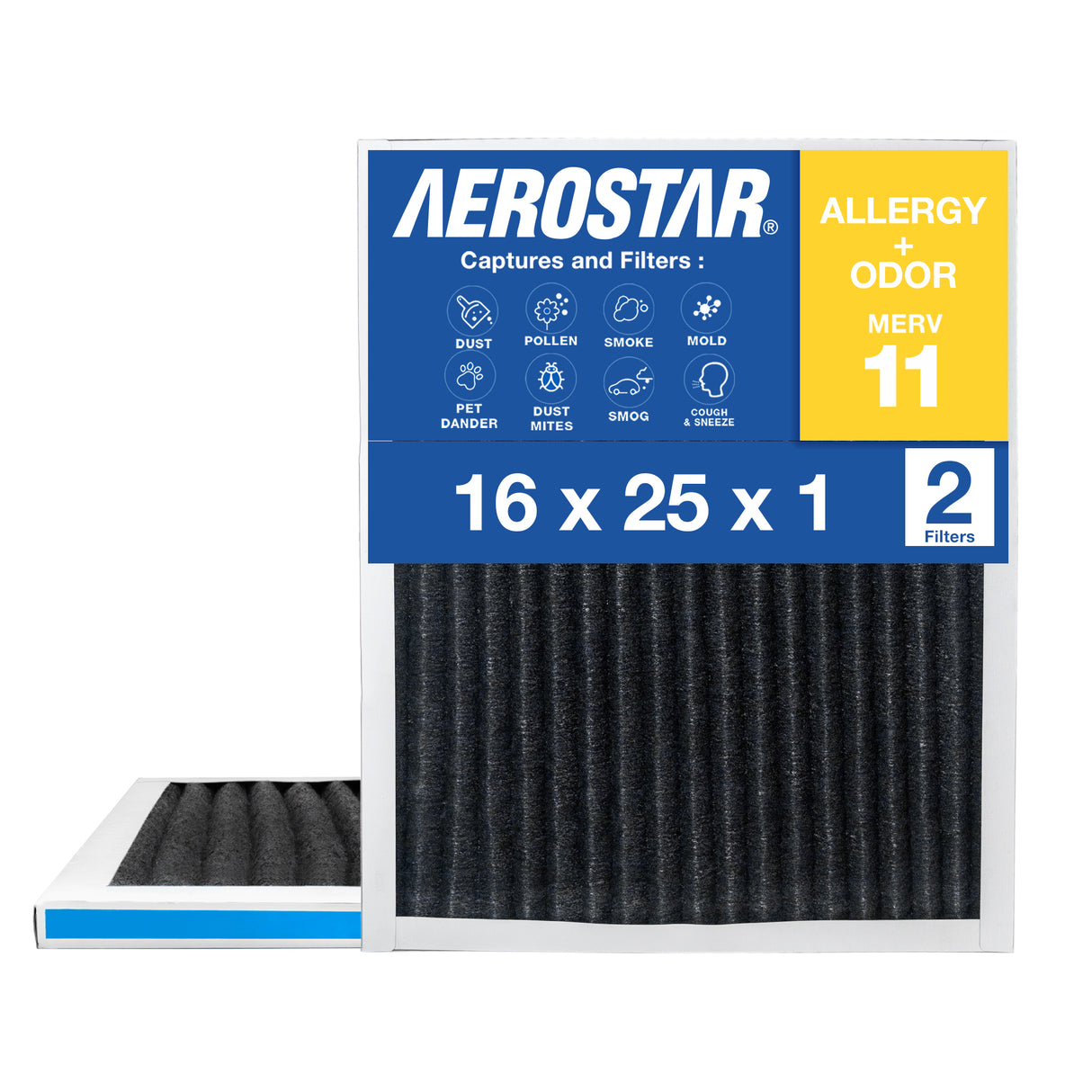 16x25x1 AC and Furnace Air Filter by Aerostar
