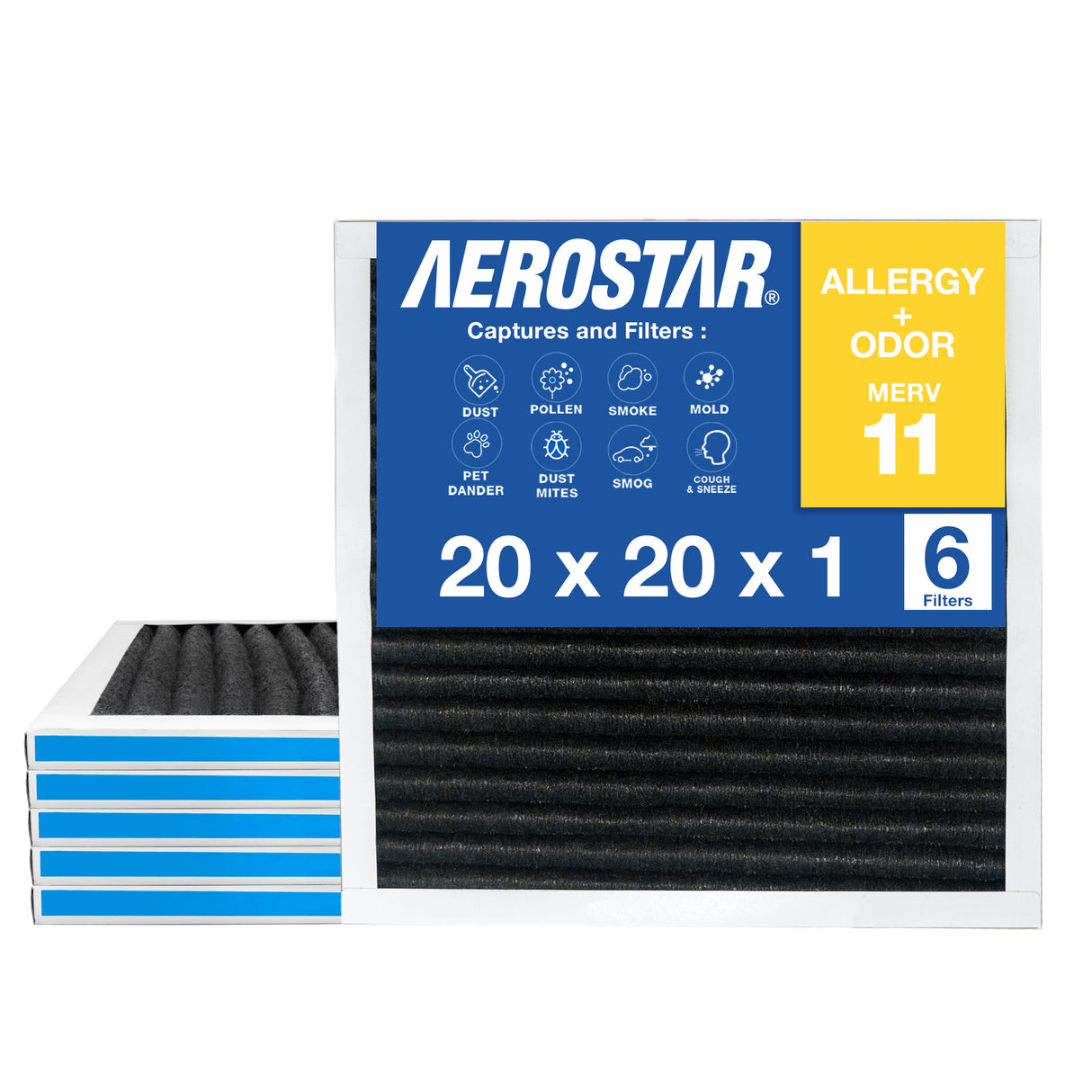 20x20x1 AC and Furnace Air Filter by Aerostar