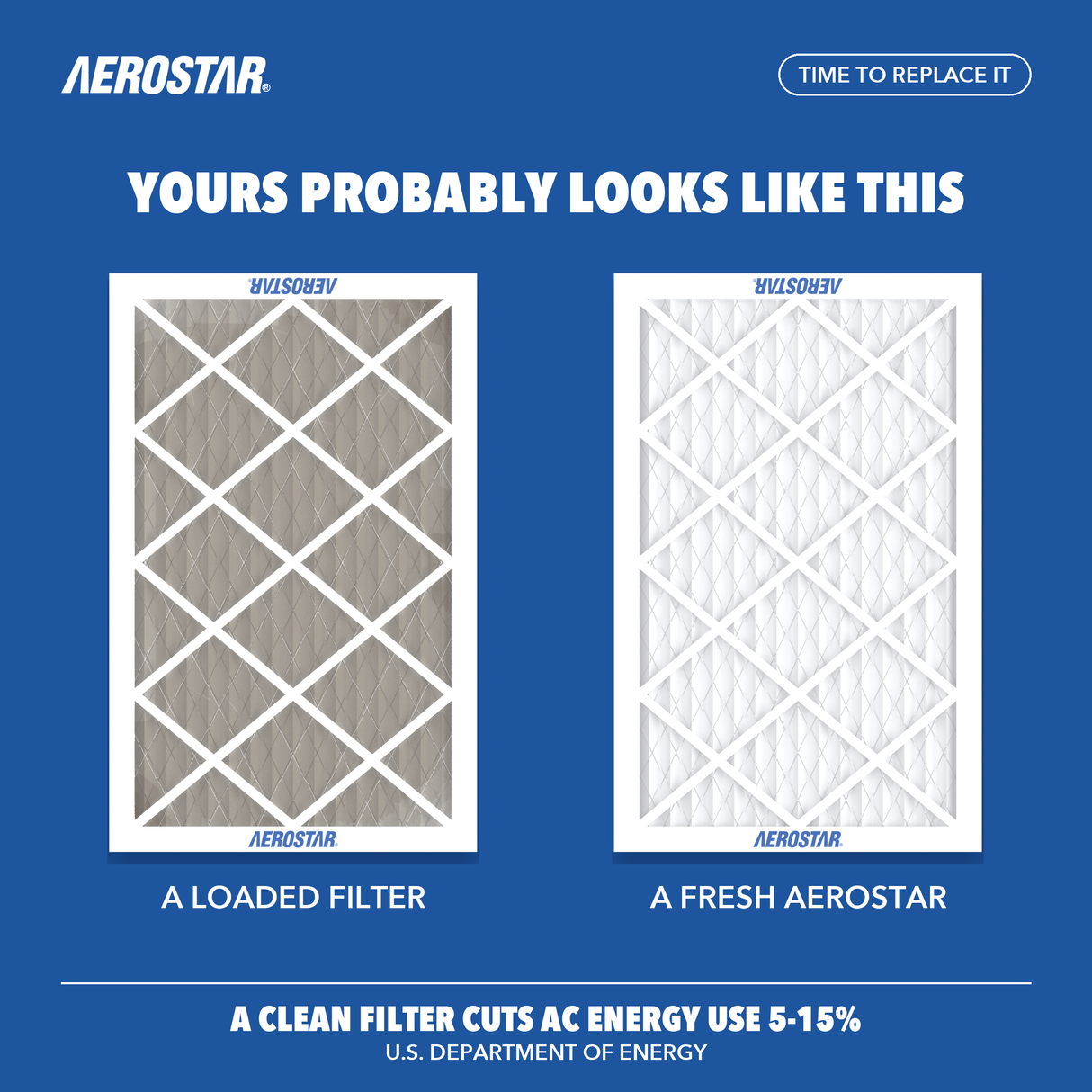 16x25x1 Aerostar Air Filter