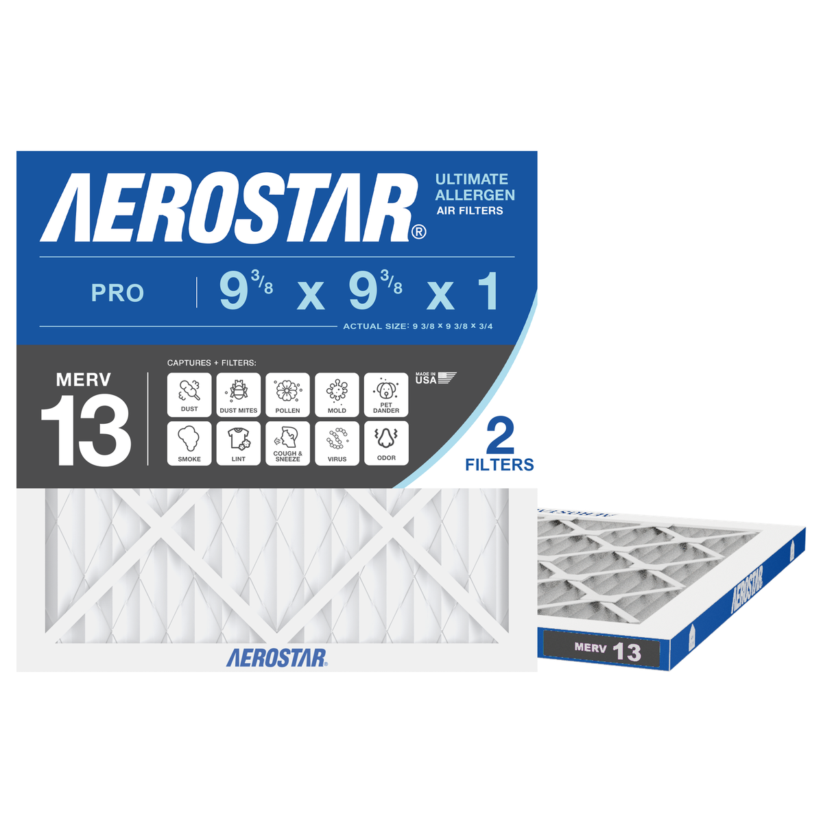 Aerostar 09Fx09Fx1 MERV 13 2 Pack