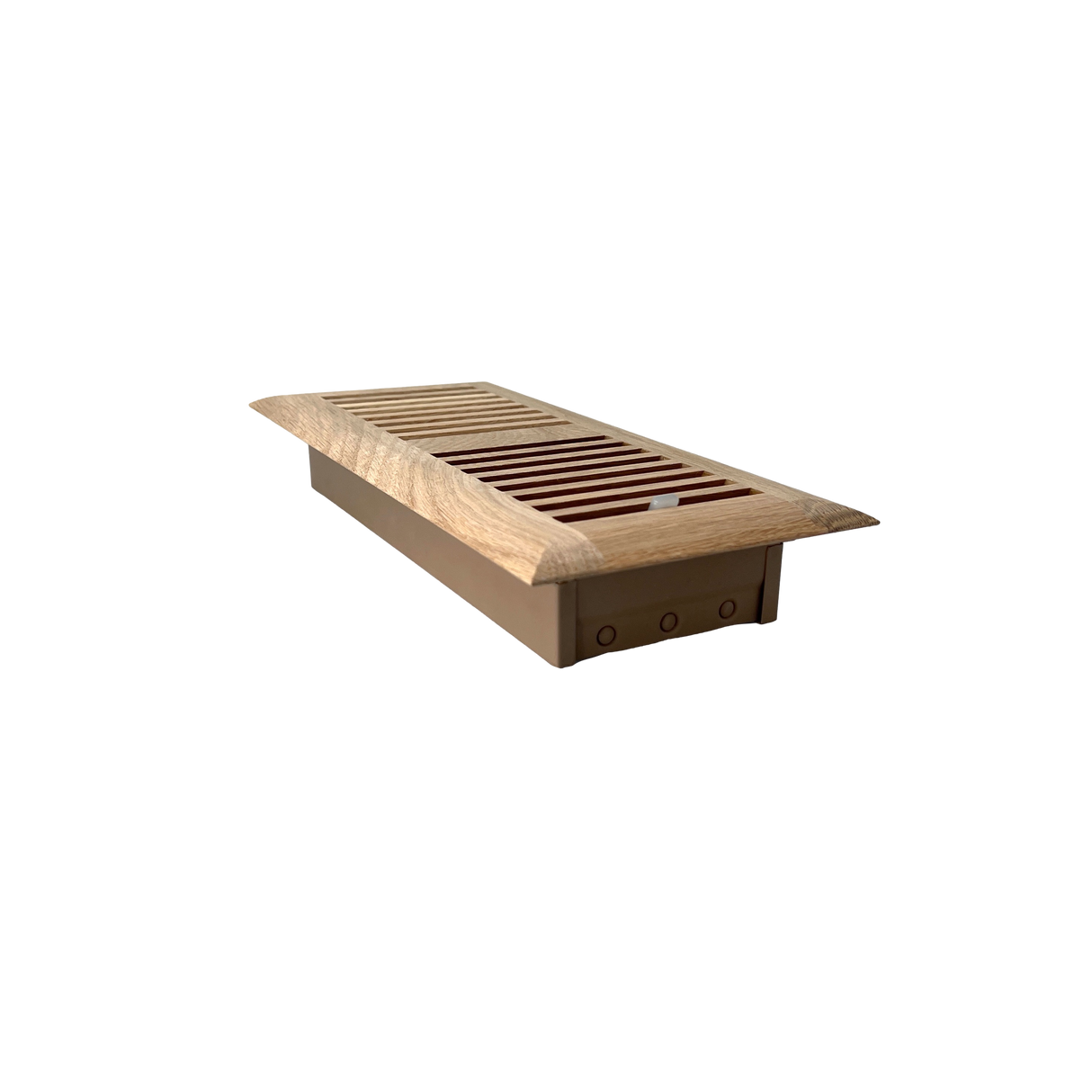 4 x 12 White Oak Wood Register - Drop In Style (Unfinished)