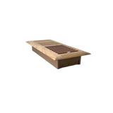 4 x 12 White Oak Wood Register - Drop In Style (Unfinished)