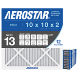 Aerostar 10x10x2 MERV 13 12 Pack