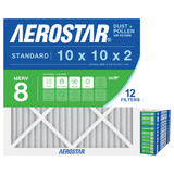 Aerostar 10x10x2 MERV 8 12 Pack