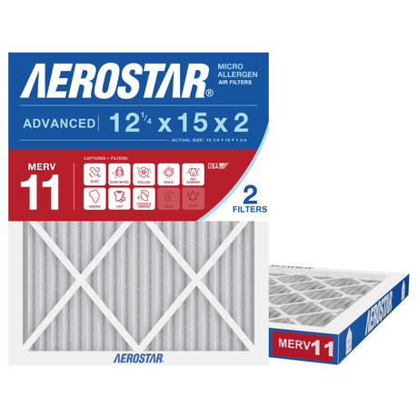 Aerostar 12Dx15x2 MERV 11 2 Pack
