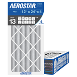 Aerostar 12Hx24Hx4 MERV 13 4 Pack
