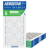 Aerostar 12x24x1 MERV 8 4 Pack