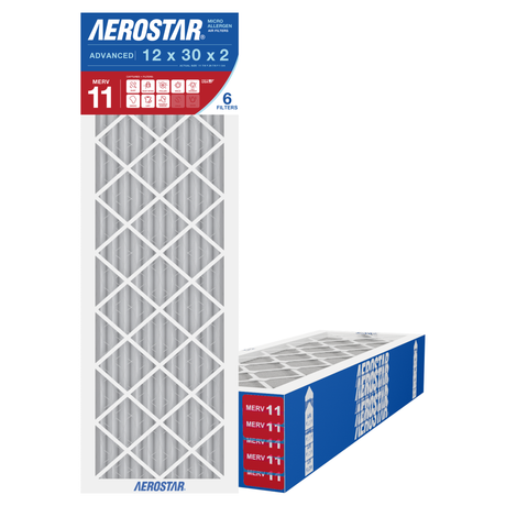 Aerostar 12x30x2 MERV 11 6 Pack