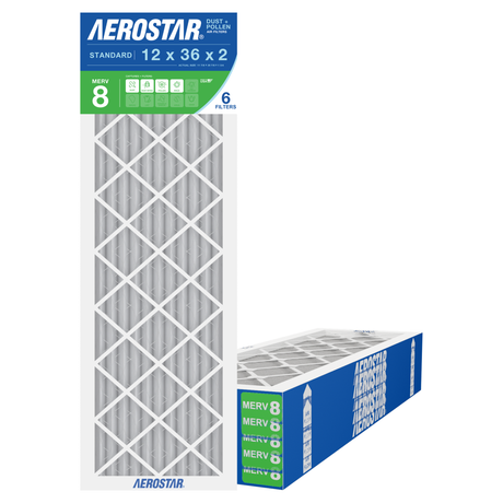 Aerostar 12x36x2 MERV 8 6 Pack