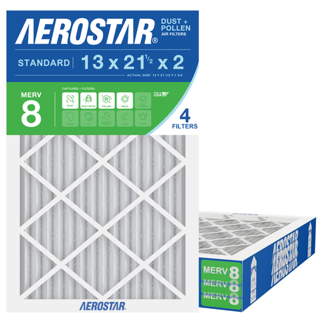 Aerostar 13x21Hx2 MERV 8 4 Pack