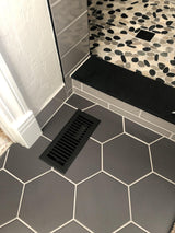 Cast Aluminum Contemporary Vent Covers - Black