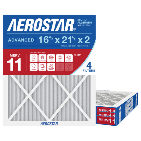 Aerostar 16Fx21Hx2 MERV 11 4 Pack