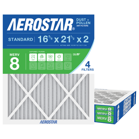 Aerostar 16Fx21Hx2 MERV 8 4 Pack