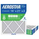 Aerostar 16Hx21Hx2 MERV 8 4 Pack