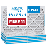 16x25x1 AC and Furnace Air Filter by Aerostar