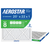 Aerostar 20Hx22x1 MERV 8 2 Pack