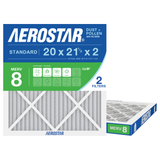 Aerostar 20x21Hx2 MERV 8 2 Pack