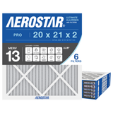 Aerostar 20x21x2 MERV 13 6 Pack