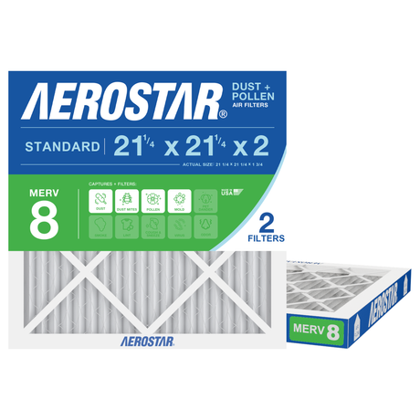 Aerostar 21Dx21Dx2 MERV 8 2 Pack