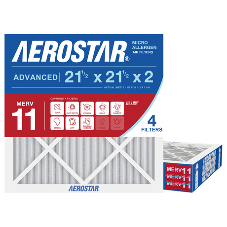 Aerostar 21Hx21Hx2 MERV 11 4 Pack