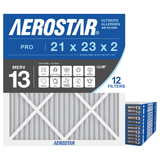 Aerostar 21x23x2 MERV 13 12 Pack