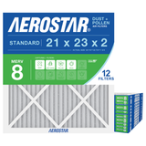 Aerostar 21x23x2 MERV 8 12 Pack