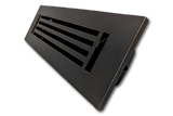 Cast Aluminum Linear Bar Vent Covers - Oxidized Bronze