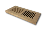 4 x 10 Red Oak Wood Vent Cover - Flush No Frame (Unfinished)