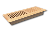 4 x 12 Red Oak Wood Register - Drop In Style (Unfinished)