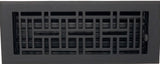 Cast Aluminum Arts & Crafts Vent Cover - Black