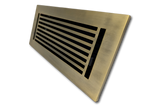 Cast Aluminum Linear Bar Vent Covers - Oxidized Bronze