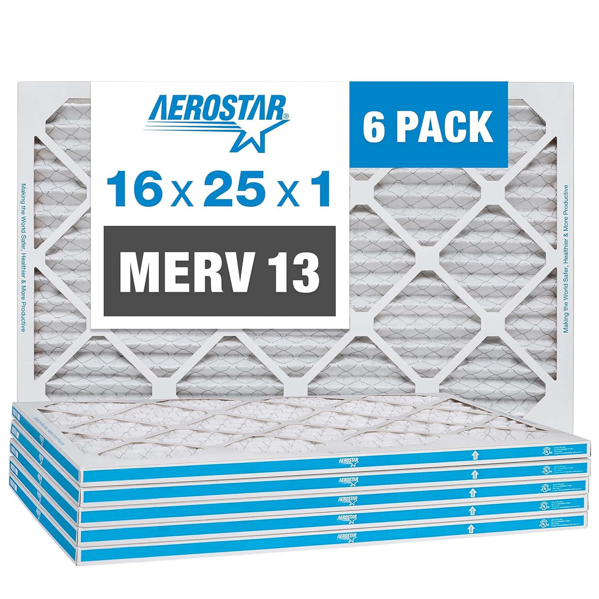 16x25x1 AC and Furnace Air Filter by Aerostar