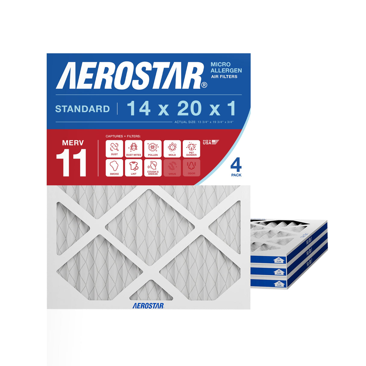14x20x1 Aerostar Air Filter