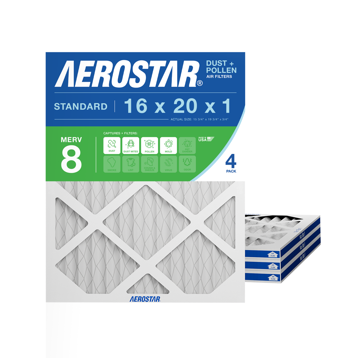 16x20x1 Aerostar Air Filter
